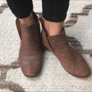 Lucky brand leather booties